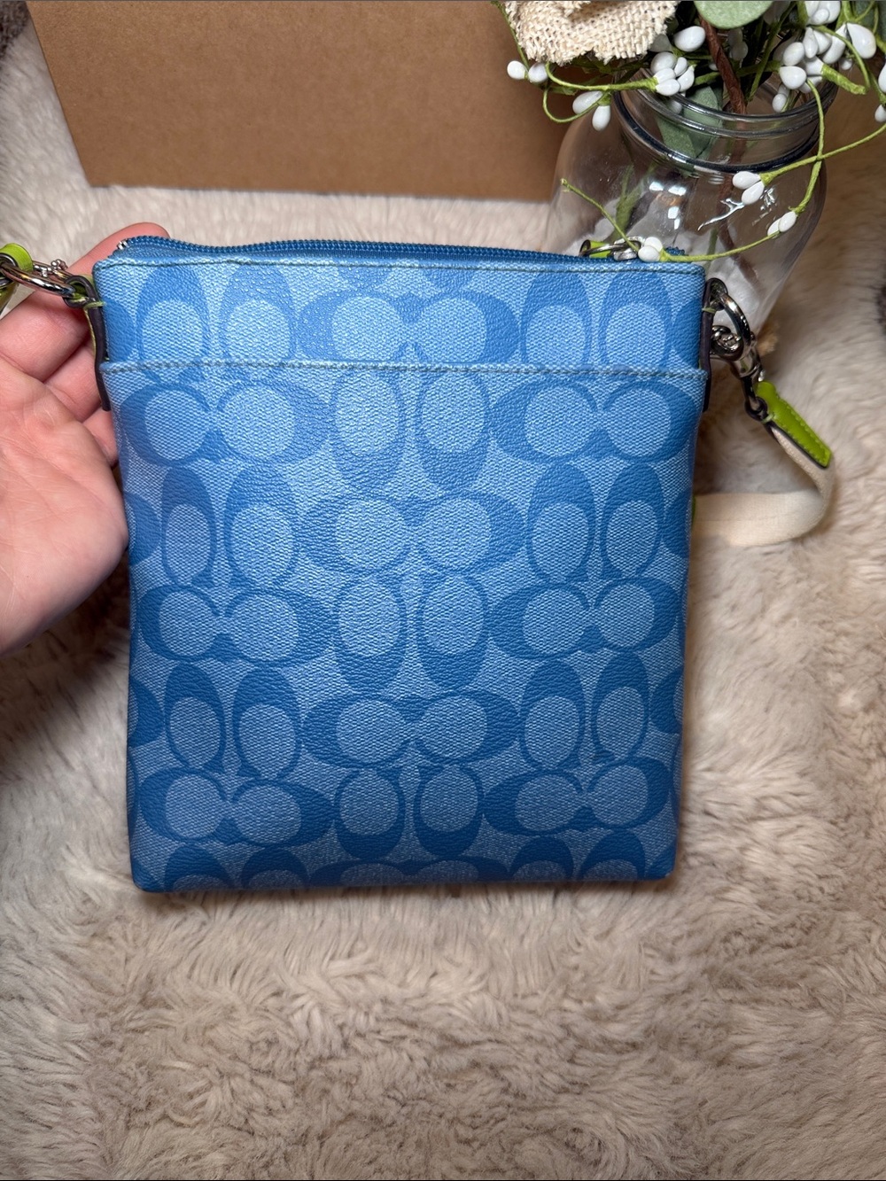 ✨ Coach Signature Stripe Swingpack Crossbody Bag✨ - Picture 6 of 10